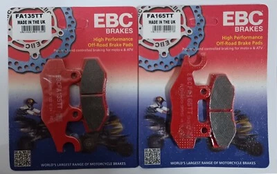 EBC Carbon FRONT Disc Brake Pads (2 Sets) Fits YAMAHA YFZ450R (2009 to 2014) - Image 1 of 4