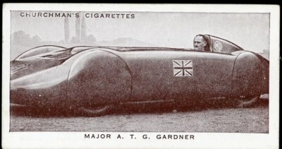 1939 W.A. & A.C. Churchman Kings of Speed #13 Major Gardner EX - Image 1 of 2