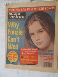 MIDNIGHT GLOBE TABLOID MAGAZINE JANUARY 31, 1978 BROOKE SHIELDS HENRY WINKLER - Picture 1 of 2