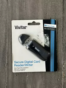 Genuine Vivitar Secure Digital SD Memory Card Reader/Writer VIV-CR-35 - Plug N P - Picture 1 of 2