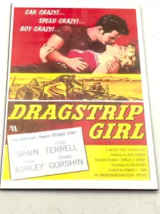 Póster de película Dragstrip Girl IMÁN REFRIGERADOR 2" X 3", vintage - Imagen 1 de 5