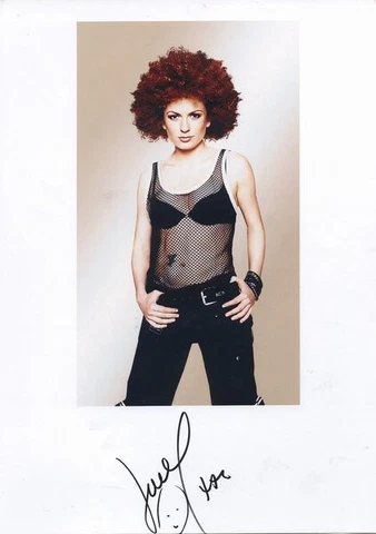 Lucy (No Angels) genuine autographs In Person signed 8"x12" photoprint Cover