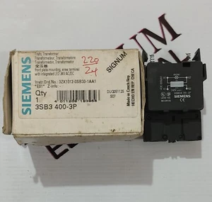 SIEMENS 3SB3 400-3P TRANSFORMADOR 24VAC/DC ENVÍO RÁPIDO GRATUITO - Imagen 1 de 5