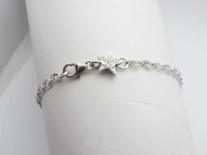 Pulsera De Oro Blanco 18 Kt Con Diamantes Corte Brillante - Pulsera - Imagen 1 de 8