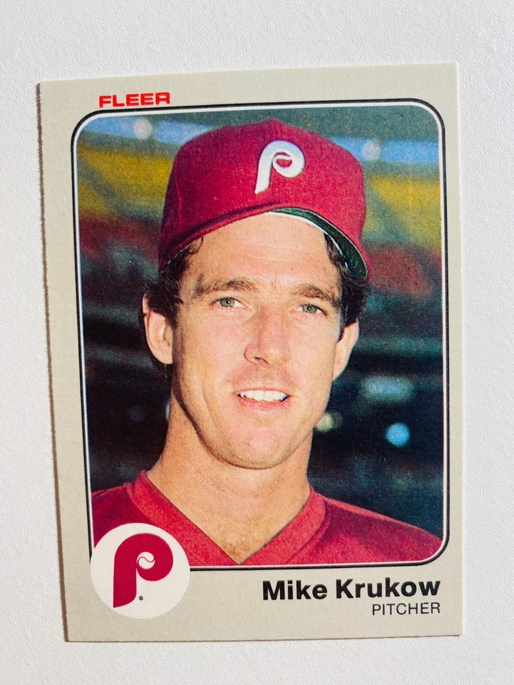 1983 FLEER #163 MIKE KRUKOW NM-MT MLB BASEBALL CARD - Image 1 of 1