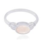 Rose Quartz Sterling Silver Ring Handmade Jewelry For Wedding Gift Us