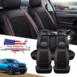 For Dodge Durango Car Seat Covers Full Set Front Rear Leather Cushion Protector