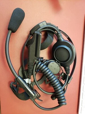NEW OEM Motorola Rugged Temple Transducer Headset RMN5049A with PTT ( C1-2E) - Image 1 of 4