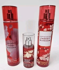 Lot Of 3 NEW BBW Japanese Cherry Blossom Fine Fragrance Mist 2x(8oz), 1x(2.5oz) - Picture 1 of 1