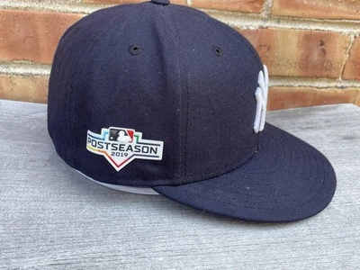 🔥 New York Yankees • Sombrero ajustado New Era 59FIFTY con logotipo de postemporada para hombre talla 7 3/8 Foto 1 de 4