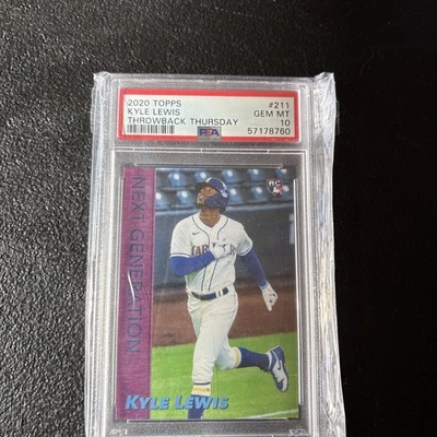 2020 Topps Throwback Thursday #211 Kyle Lewis - Image 1 of 2