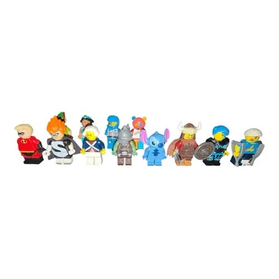 lego cmf minifiguras lote de 12 Mr Increíble, puntada, Peter Pan, Guerrero, Jazmín Foto 1 de 4