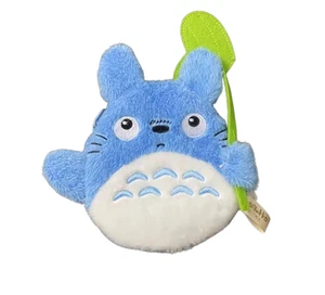 My Neighbor Totoro Studio Ghibli Cosmetic Pouch Plush Coin Purse Leaf Umbrella B - Picture 1 of 2