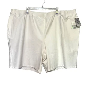 Pantalones Cortos Catherines Suprema Para Mujer 4X Blancos Pull-On Calce Relajado Bolsillos Cómodos - Imagen 1 de 11