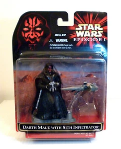 Figura de acción Star Wars Ep 1 Darth Maul con infiltrado Sith Hasbro 1999 como nueva - Imagen 1 de 7