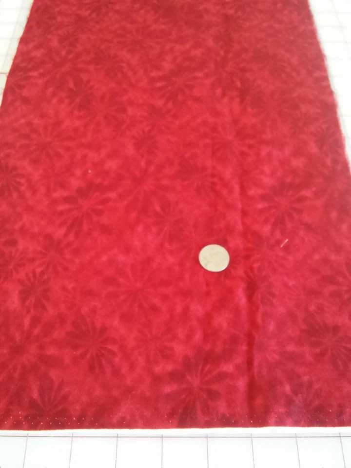 Primitive Basic Tonals cotton quilt fabric by Blank  7080 Red 11" remnant - Image 1 of 1