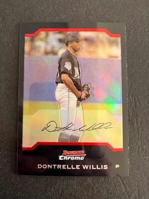 2004 Bowman Chrome Refractor Dontelle Willis #54 - Image 1 of 2