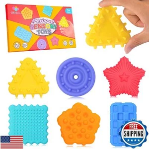 Sensory Worry Stones for Kids, Soft Fidget Toys for Autism, Sensory Rocks Cal - Picture 1 of 5