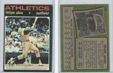 1971 Topps Baseball, #495 Felipe Alou, Oakland Athletics