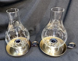 2er Set Princess House Kerzenständer Metallsockel Heritage Kaminkugeln - Bild 1 von 9