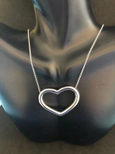 Sterling Silver Heart Pendant 16+Necklace Wires S4603 - Picture 1 of 2