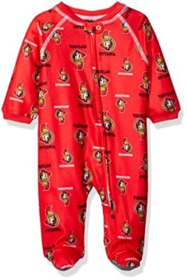 NHL Ottawa Senators Recién Nacidos Niños Ropa de Dormir Estampado Completo Monos con Cremallera, 6... Foto 1 de 3