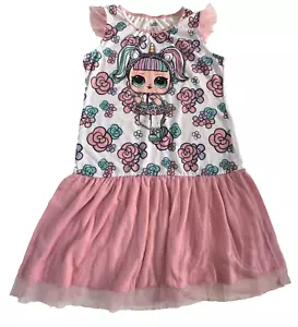 L.O.L. Surprise! Girls Pajama Nightgown Tulle Flutter Sleeves Size 10/12 - Picture 1 of 13