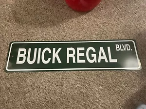BUICK REGAL BLVD Metal Street Sign Grand National V6 Turbo T-Type 24"x6" - Picture 1 of 2