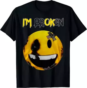NEW LIMITED I'm Broken I'm Ok Mental Health Awareness Invisible Illness T-Shirt - Picture 1 of 5