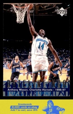 1996 Upper Deck Anthony Mason    DN #326 Hornets/Knicks - Image 1 of 2