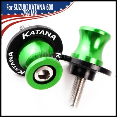 For SUZUKI Katana 600 750 8mm CNC Motorcycle Swingarm Spools Slider Stand Screws Foto 1 de 2