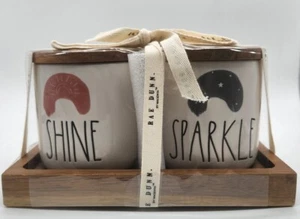Rae Dunn Sparkle & Shine Bathroom Canister Tray Set Bath Organizer Apothecary - Picture 1 of 4