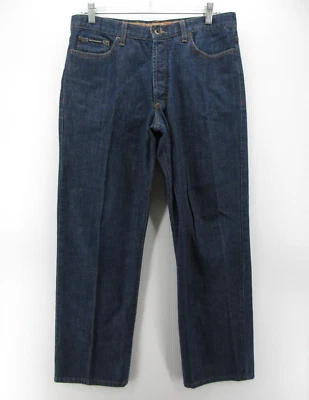 VINTAGE Dolce & Gabbana Jeans Men 32X29 Blue D&G Relaxed Denim Button Fly Y2K - Image 1 of 4