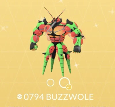Pokèmon Go Shiny Buzzwole registrato/non registrato/30 giorni/fortunato/casa OT/scambi