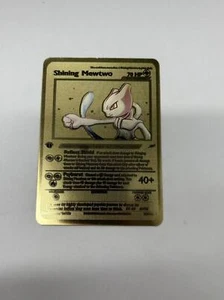 Shining Mewtwo 70HP Reflect Shield Card Collectible Gift Display Pokémon - Picture 1 of 3