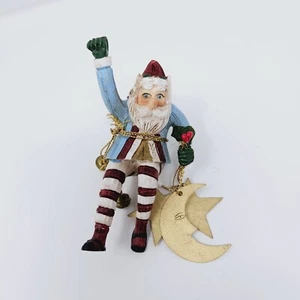 Santa Stars And Moon Christmas Ornament  - Picture 1 of 2