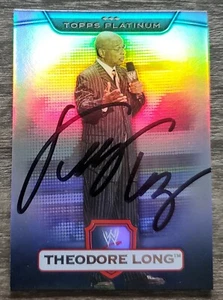 Theodore Teddy Long Signed 2010 WWE Card #65 WCW WWF Wrestling Topps Manager RAD - Picture 1 of 1