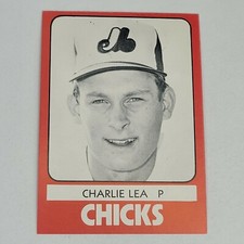 1980 TCMA Memphis Chicks Minor League #2 Charlie Lea (A)