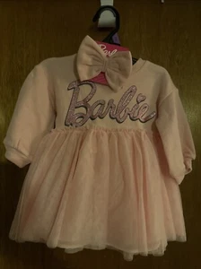NEW Barbie Baby Girls Tutu Dress, Diaper Cover & Headband, 3-Piece Set 18 Months - Picture 1 of 2