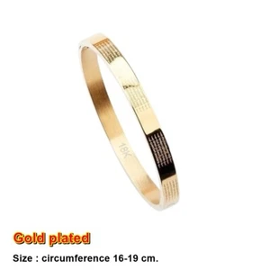 Armband vergoldet Armreif Mantra Yant 5 Reihen Talisman Thai Buddha Amulett Glück - Bild 1 von 7