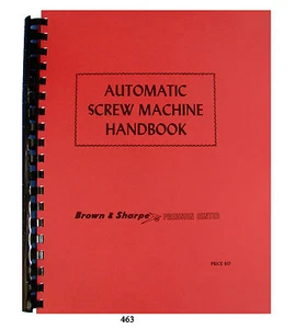 Brown -Sharpe 00, 000, 2, 0G, 00, & 2G Auto Screw & Forming Machines Manual *463 - Picture 1 of 12