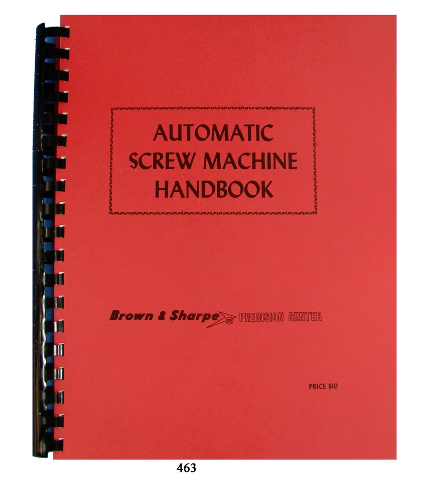 Brown -Sharpe 00, 000, 2, 0G, 00, & 2G Auto Screw & Forming Machines Manual *463 - Image 1 of 4