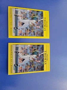 2 card lot 1991 Fleer Frank Thomas HOF 2nd Year #138 Mint - Picture 1 of 1