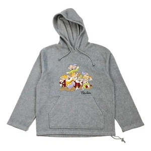 DISNEY SNOW WHITE 7 DWARFS HOODIE LARGE L GRAY SWEATSHIRT PULLOVER DISNEYLAND - Picture 1 of 2