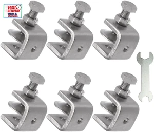 Stainless Steel C Clamps, Mini Tiger Clamp Set for Mounting, Heavy Duty Metal U - Picture 1 of 12