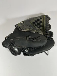 Mizuno GSP-1206D2 12” Black Leather Fielder Softball Glove Mitt RHT Hand Thrower - Picture 1 of 13