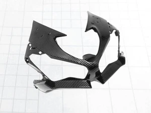 Front Nose Headlight Cover Fairing Cowl Carbon Fiber For KAWASAKI ZX6R 2019-2021 - Picture 1 of 7