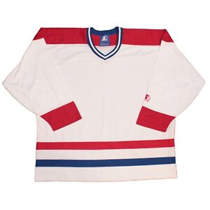 Vintage STARTER Jersey Montreal Canadiens Blank size 2XL XXL BLANK