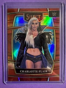 2022 WWE Select Charlotte Flair Concourse Red Prizm #’d /249