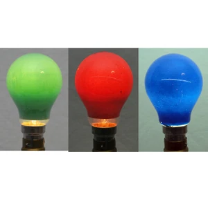 3 Vintage Large Standard Bayonet Coloured Bulbs Green Red & Blue 25 Watt Osram + - Picture 1 of 16